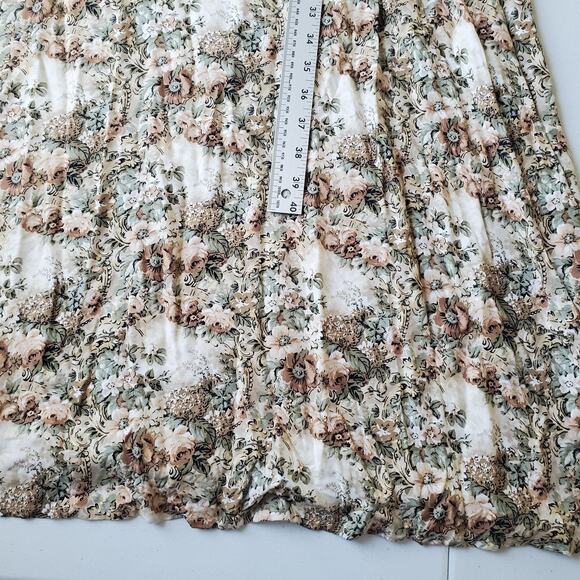 Vintage 90s All That Jazz Dress Women Medium Floral Maxi Sundress Cottagecore - Picture 5 of 9